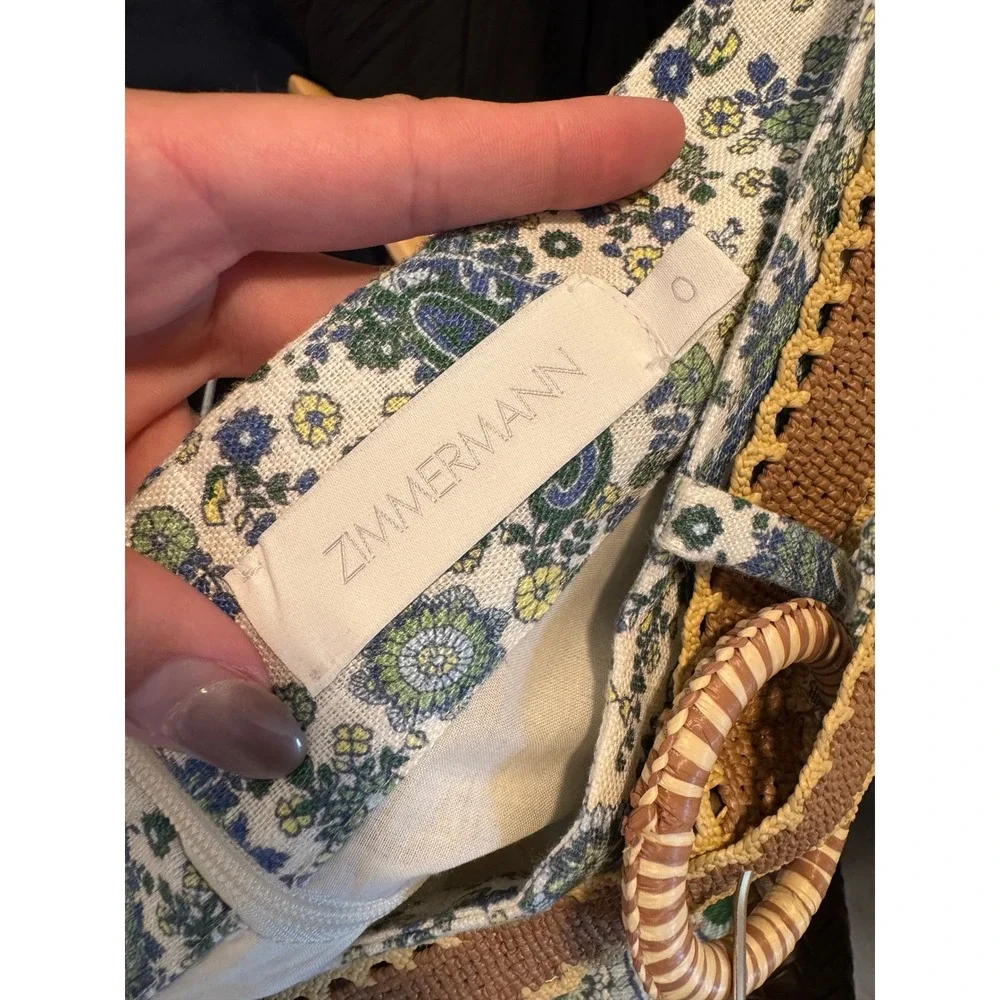 Zimmerman The Ottie Tuck Short in Green Paisley